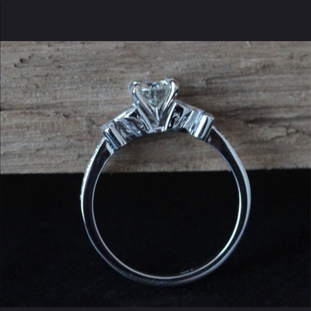 🌟SIZE 10 LEFT🌟STERLING SILVER VINTAGE FLORAL - Picture 2 of 8